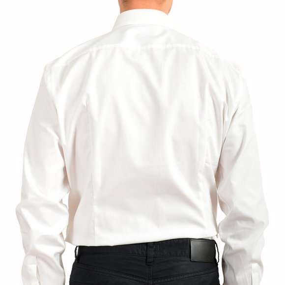 Hugo Boss Shirts Hugo Boss Mens Jarred White Slim Fit Tuxedo Dress
